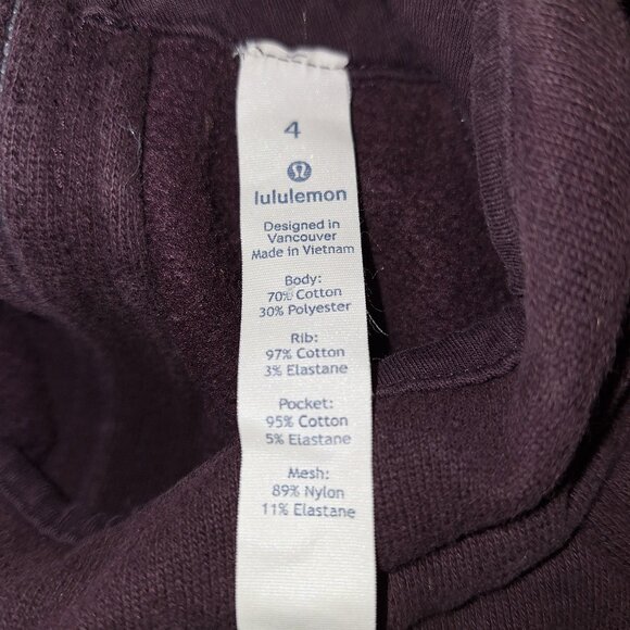 Lululemon Black Cherry Floral Flock Pullover - Picture 8 of 8